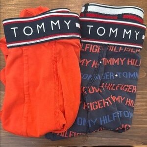 Tommy Hilfiger Men’s Large Orange and Blue Boxer Briefs
